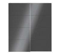 GoodHome Atomia Anthracite & White Particle Board Wardrobe (H)2250mm (W)2000mm (D)655mm