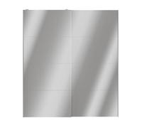 GoodHome Atomia Contemporary Mirrored 2 Door Sliding Wardrobe Door Kit (H)2250mm (W)2000mm