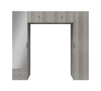 GoodHome Atomia Freestanding Grey Oak Effect Overhead Unit (H)2250mm (W)2500mm (D)450mm