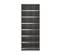 GoodHome Atomia Freestanding Grey Oak Effect Pull-Out Shoe Rack (W)750mm