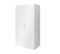 GoodHome Atomia Freestanding High Gloss White Particle Board Wardrobe (H)1875mm (W)1000mm (D)600mm