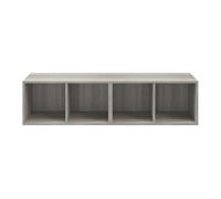 GoodHome Atomia Freestanding Matt Grey Oak Effect Bookcases, Shelving Units & Display Cabinets