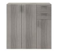 GoodHome Atomia Freestanding Matt Grey Oak Effect Hallway Storage Unit Kit