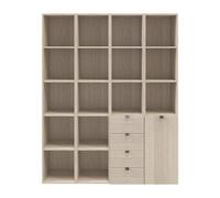 GoodHome Atomia Freestanding Matt Oak Effect Bookcases, Shelving Units & Display Cabinets
