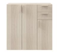 GoodHome Atomia Freestanding Matt Oak Effect Hallway Storage Unit Kit