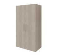 GoodHome Atomia Freestanding Matt Oak Effect Particle Board Wardrobe (H)1875mm (W)1000mm (D)600mm