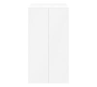 GoodHome Atomia Freestanding Matt White Particle Board Double Wardrobe (H)1875mm (W)1000mm (D)580mm