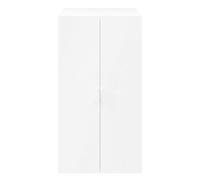 GoodHome Atomia Freestanding Matt White Particle Board Handled Double Wardrobe (H)1875mm (W)1000mm (D)580mm