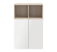 GoodHome Atomia Freestanding Oak Effect Office & Living Storage