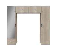 GoodHome Atomia Freestanding Oak Effect Overhead Unit (H)2250mm (W)2500mm (D)450mm