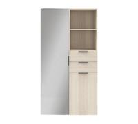 GoodHome Atomia Freestanding Oak Effect Wardrobe, Clothing & Shoes Organiser