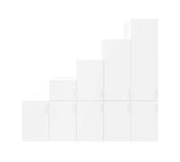 GoodHome Atomia Freestanding White Chipboard Wardrobe Dressing Unit (H)2250mm (W)3000mm (D)580mm
