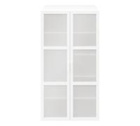 GoodHome Atomia Freestanding White Particle Board Mirrored Wardrobe (H)1875mm (W)1000mm (D)580mm