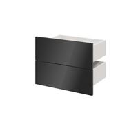 GoodHome Atomia Gloss Anthracite Slab External Drawer (H)184.5mm (W)497mm (D)300mm, Set Of 2