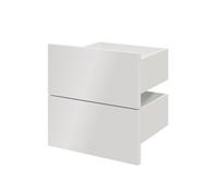 GoodHome Atomia Gloss White Slab External Drawer (H)184.5mm (W)372mm (D)300mm, Set Of 2