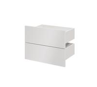 GoodHome Atomia Gloss White Slab External Drawer (H)184.5mm (W)497mm (D)300mm, Set Of 2