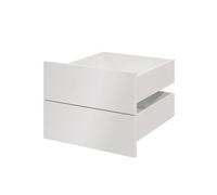 GoodHome Atomia Gloss White Slab External Drawer (H)184.5mm (W)497mm (D)500mm, Set Of 2