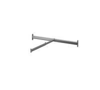 GoodHome Atomia Grey Metallic Effect Wardrobe Frontal Hanging Bar, (L)713mm (D)580mm