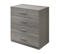 GoodHome Atomia Matt Grey Oak Effect 4 Drawer Deep Chest Of Drawers (H)804mm (W)750mm (D)466mm