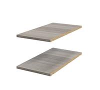 GoodHome Atomia Matt Grey Oak Effect Corner Shelf, (L)292mm (D)562mm