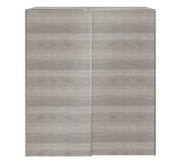 GoodHome Atomia Matt Grey Oak Effect Particle Board Wardrobe (H)2250mm (W)2000mm (D)655mm