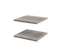 GoodHome Atomia Matt Grey Oak Effect Shelf, (L)339mm (D)332mm