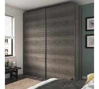 GoodHome Atomia Matt Grey Oak Effect Sliding Wardrobe Door Pack Of 4 (H)560mm (W)737mm