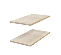 GoodHome Atomia Matt Oak Effect Corner Shelf, (L)292mm (D)562mm