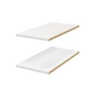 GoodHome Atomia Matt White Corner Shelf, (L)292mm (D)562mm