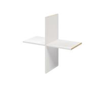 GoodHome Atomia Matt White Cross Shelf, (L)714mm (D)332mm