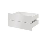 GoodHome Atomia Matt White Slab External Drawer (H)184.5mm (W)747mm (D)500mm, Set Of 2