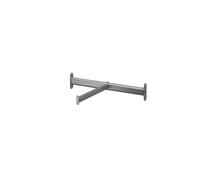 GoodHome Atomia Metallic Effect Non Extendable Wardrobe Frontal Hanging Bar, (L)463mm (D)305mm