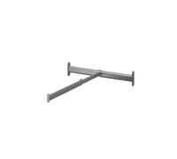 GoodHome Atomia Metallic Effect Non Extendable Wardrobe Frontal Hanging Bar, (L)463mm (D)580mm