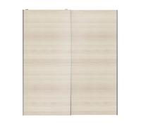 GoodHome Atomia Mirror Oak Effect 2 Door Sliding Wardrobe Door Kit (H)2250mm (W)2000mm