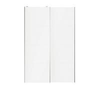 GoodHome Atomia Mirror Panelled White 2 Door Sliding Wardrobe Door Kit (H)2250mm (W)1500mm