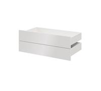 GoodHome Atomia Modular Gloss White Slab Large External Drawer (H)185mm (W)997mm (D)500mm, Set Of 2