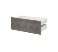 GoodHome Atomia Modular Matt Grey Oak Effect Slab Large External Drawer (H)185mm (W)997mm (D)500mm, Set Of 2