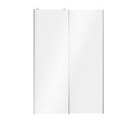 GoodHome Atomia Panelled White High Gloss 2 Sliding Wardrobe Door Kit (H)2250mm (W)1500mm