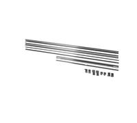 GoodHome Atomia Satin Silver Effect Sliding Wardrobe Door Track Set (L)2250mm (W)1500mm