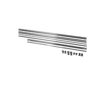 GoodHome Atomia Satin Silver Effect Sliding Wardrobe Door Track Set (L)2250mm (W)2000mm