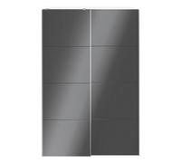 GoodHome Atomia White & Anthracite Particle Board Wardrobe (H)2250mm (W)1500mm (D)655mm