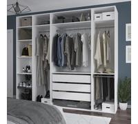 GoodHome Atomia White Bedroom Storage Unit Kit (H)2250mm (W)2500mm (D)580mm