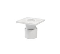 GoodHome Atomia White Cabinet Feet (H) 50mm- 60mm, Pack Of 2