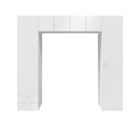 GoodHome Atomia White Door, White Overhead Unit (H)2250mm (W)2500mm (D)450mm