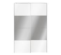 GoodHome Atomia White Particle Board Mirrored Wardrobe (H)2250mm (W)1500mm (D)655mm