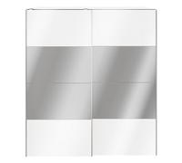 GoodHome Atomia White Particle Board Mirrored Wardrobe (H)2250mm (W)2000mm (D)655mm