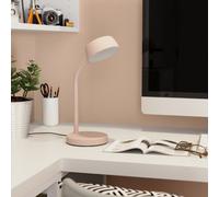 GoodHome Auklet Round Matt Pink Integrated Led Table Lamp