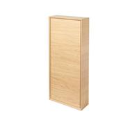 GoodHome Avela Matt Oak Effect Oak Veneer Bathroom Single Wall Cabinet (H)90Cm (W)40Cm