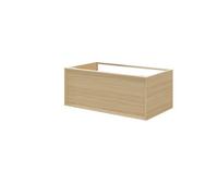 GoodHome Avela Matt Oak Effect Wall-Mounted Bathroom Vanity Unit (H) 317mm (W) 800mm