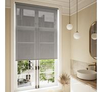 GoodHome Badallo Corded Concrete Grey Daylight & Thermal Roller Blind (W)160Cm (L)180Cm
